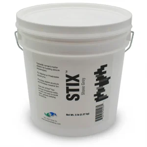 Two Little Fishies STIX Stone Grey Hydraulic Cement mortar glue for rocks