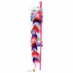 AFP Cat Long Fluff Wand Red