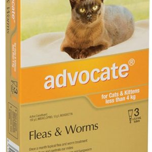 Advocate Fleas & Worms for Cats and Kittens under 4kg