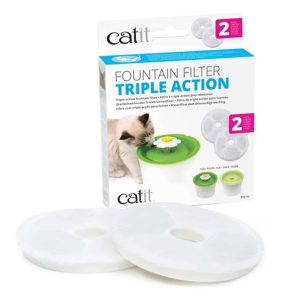 Catit 2.0 Flower 3L Drinking Water Fountain Filters – Pack 2