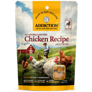 Addiction Grain-Free Chicken Meaty Bites 113gm BB 9/10/25