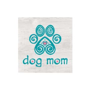 Absorbent Stone Coaster ‘Dog Mom’