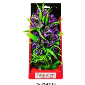 Aquatop Vibrant Garden Plant Purple, 10 in