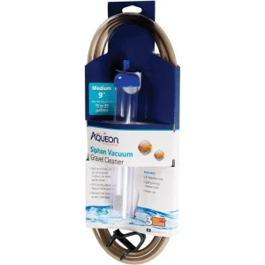 Aqueon Aquarium Siphon Vacuum Gravel Cleaner No Bulb, 1ea/Medium - 9 in