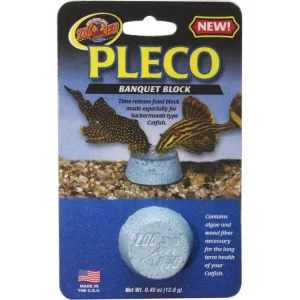 Zoo Med Pleco Banquet Fish Feeding Block 1ea/0.45 oz, Regular
